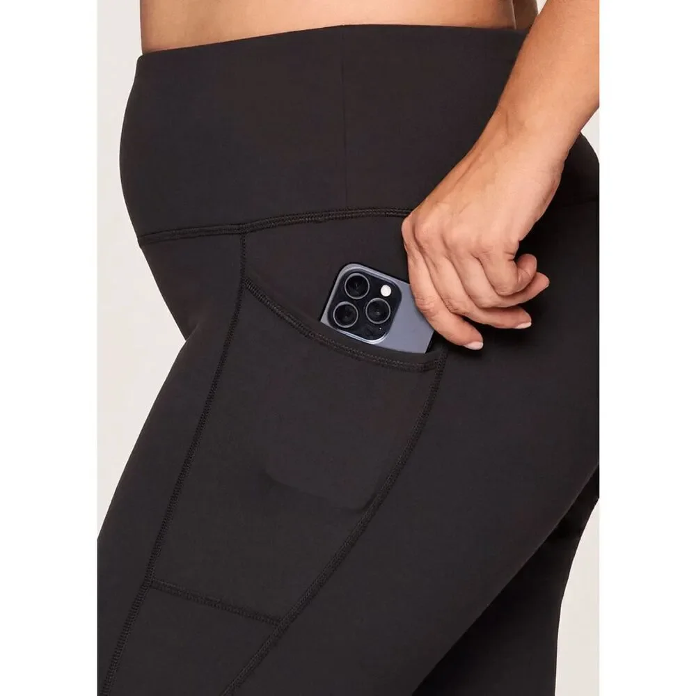 RBX Plus Black Super Soft Ultra Hold Ankle Length Legging Pockets 3X - Picture 8 of 9